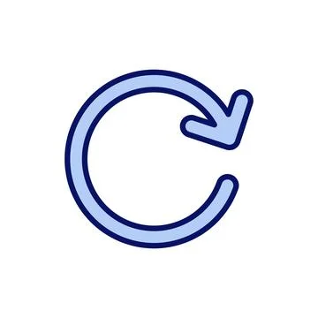 Refresh icon vector. Reload sign and symbol. Update icon. Stock Illustration