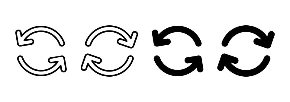 Refresh icon vector. Reload sign and symbol. Update icon. Stock Illustration