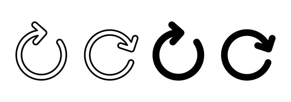 Refresh icon vector. Reload sign and symbol. Update icon. Stock Illustration