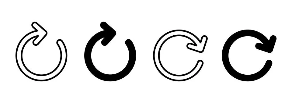 Refresh icon vector. Reload sign and symbol. Update icon. Stock Illustration