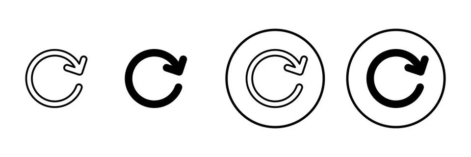 Refresh icon vector. Reload sign and symbol. Update icon. Stock Illustration