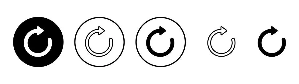 Refresh icon vector. Reload sign and symbol. Update icon. Stock Illustration