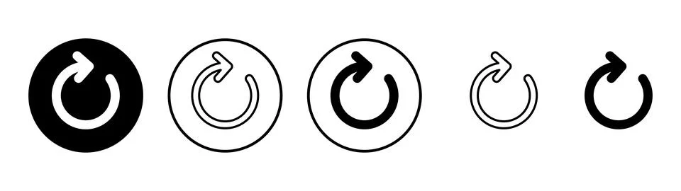 Refresh icon vector. Reload sign and symbol. Update icon. Stock Illustration