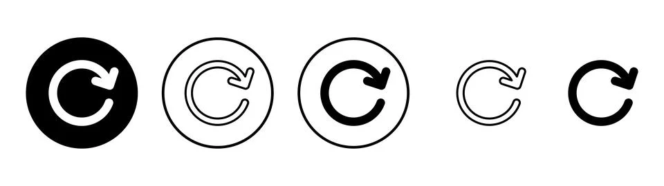 Refresh icon vector. Reload sign and symbol. Update icon. Stock Illustration