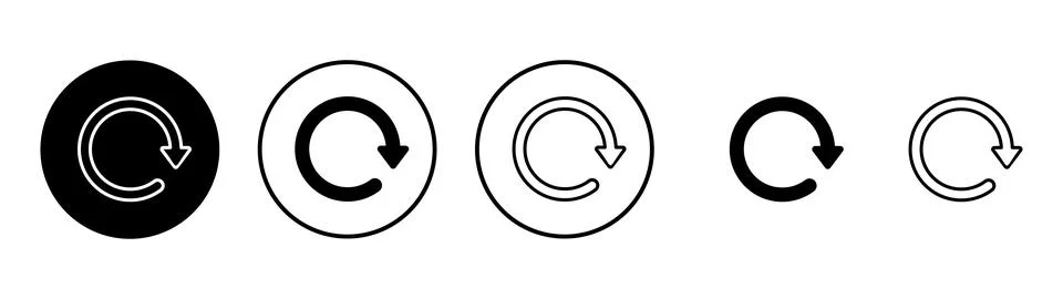 Refresh icon vector. Reload sign and symbol. Update icon. Stock Illustration