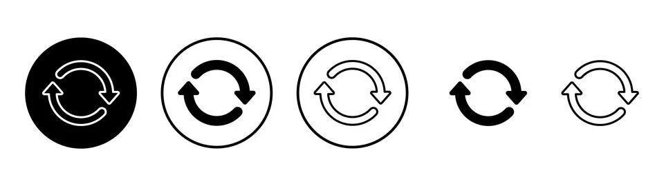 Refresh icon vector. Reload sign and symbol. Update icon. Stock Illustration