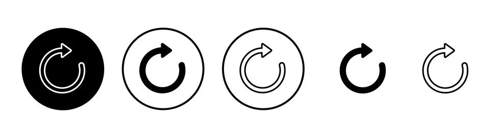 Refresh icon vector. Reload sign and symbol. Update icon. 스톡 일러스트
