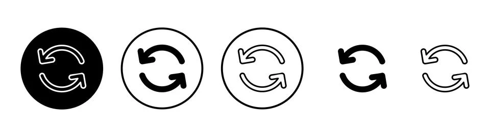 Refresh icon vector. Reload sign and symbol. Update icon. 스톡 일러스트