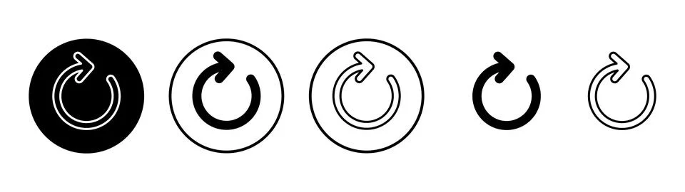 Refresh icon vector. Reload sign and symbol. Update icon. Stock Illustration