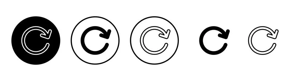 Refresh icon vector. Reload sign and symbol. Update icon. 스톡 일러스트
