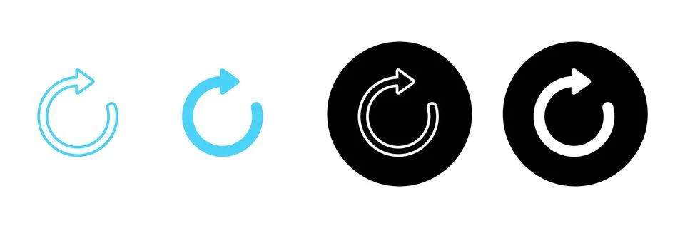 Refresh icon vector. Reload sign and symbol. Update icon. Stockillustratie