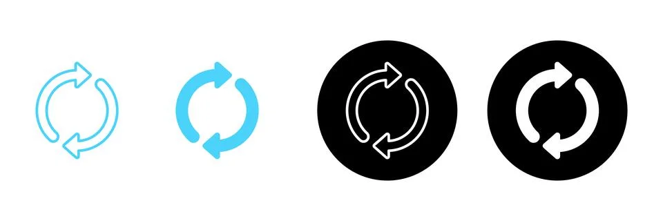 Refresh icon vector. Reload sign and symbol. Update icon. Stockillustratie