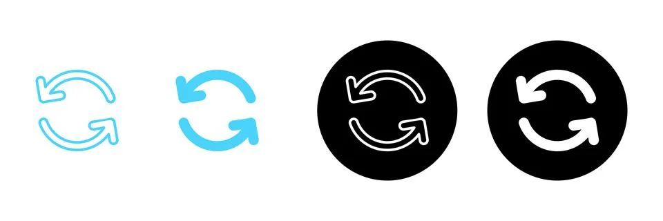 Refresh icon vector. Reload sign and symbol. Update icon. Stock Illustration