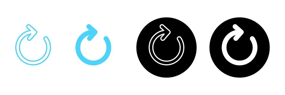 Refresh icon vector. Reload sign and symbol. Update icon. Stock Illustration