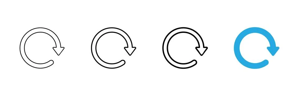 Refresh icon vector. Reload sign and symbol. Update icon. Stock Illustration