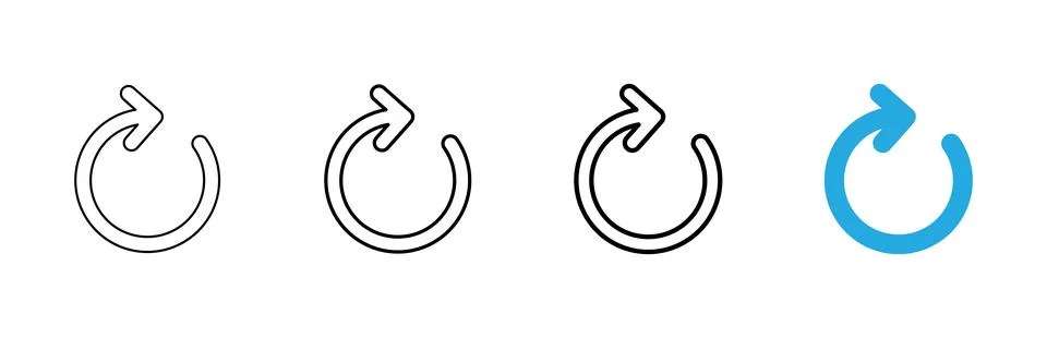 Refresh icon vector. Reload sign and symbol. Update icon. Stock Illustration
