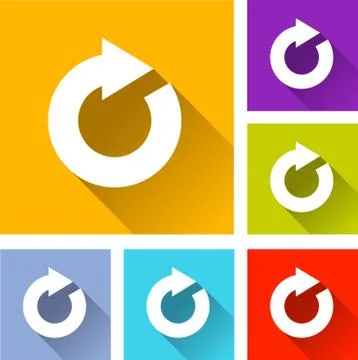 Refresh icons Illustrazione stock