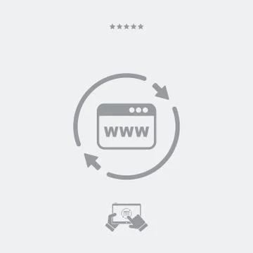 Refresh internet page icon Stock Illustration