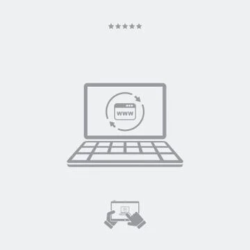 Refresh internet page icon Stock Illustration