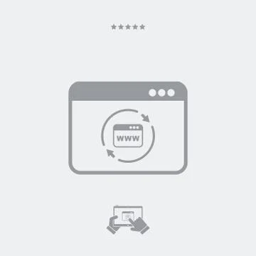 Refresh internet page icon Illustrazione stock