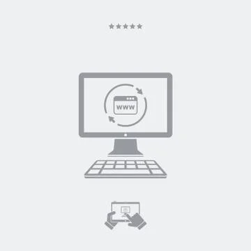 Refresh internet page icon Stock Illustration