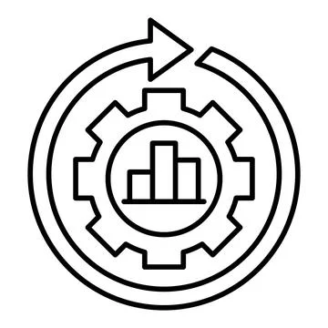 Refresh Line Icon Stock Illustration