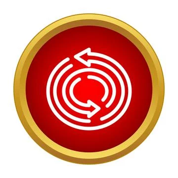 Refresh loading circle icon showing reload process Stock Illustration