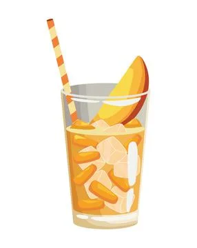 Refresh mango drink Stock Illustration