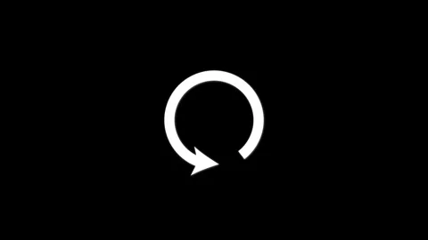 Refresh or Reload Circular Arrow Icon Stock Footage 332984221