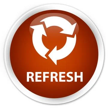 Refresh premium brown round button イラスト素材