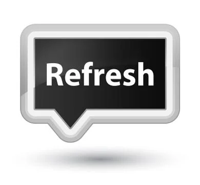 Refresh prime black banner button Stock Illustration