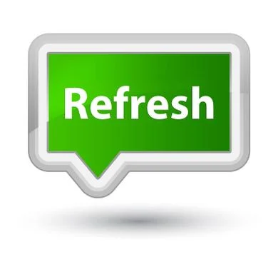 Refresh prime green banner button Illustrazione stock