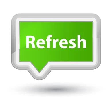 Refresh prime soft green banner button Stock Illustration