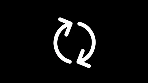 Refresh reload animation circular arrows Stock Footage 330523531