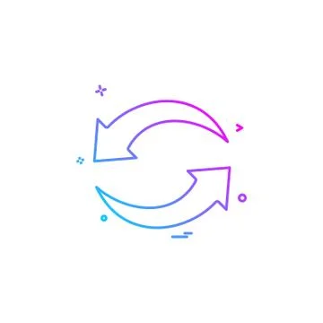 Refresh reload arrow basic icon Illustrazione stock