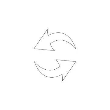 Refresh, Reload. flat vector icon 스톡 일러스트