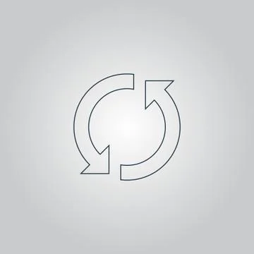 Refresh reload rotation loop sign 스톡 일러스트