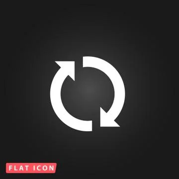 Refresh reload rotation loop sign Illustrazione stock