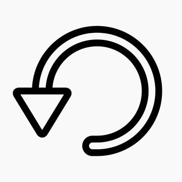 Refresh, return icon. Stock Illustration