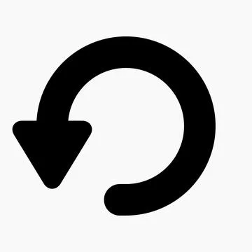 Refresh, return icon. Illustrazione stock