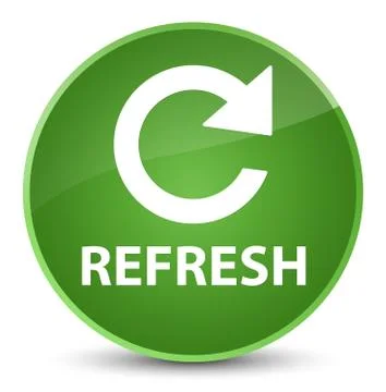 Refresh (rotate arrow icon) elegant soft green round button Stock Illustration