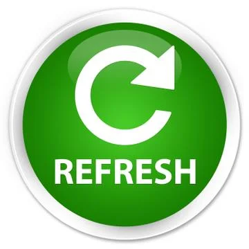 Refresh (rotate arrow icon) premium green round button イラスト素材
