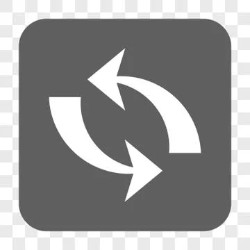 Refresh Rounded Square Button 스톡 일러스트