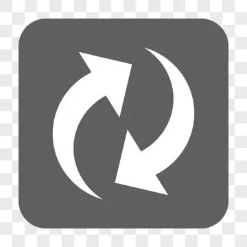 Refresh Rounded Square Button Stock Illustration