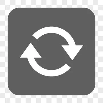 Refresh Rounded Square Button Stock Illustration