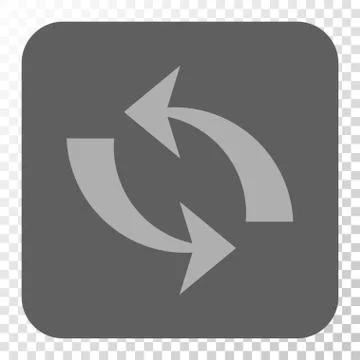 Refresh Rounded Square Button Stock Illustration