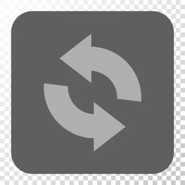 Refresh Rounded Square Button Stock Illustration