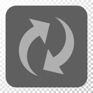 Refresh Rounded Square Button Stock Illustration