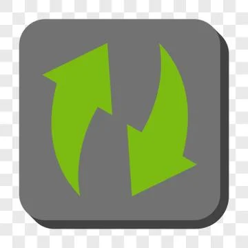 Refresh Rounded Square Button 스톡 일러스트