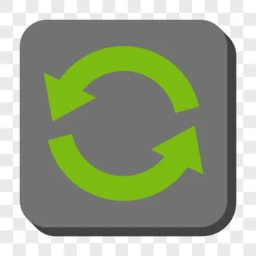 Refresh Rounded Square Button Stock Illustration